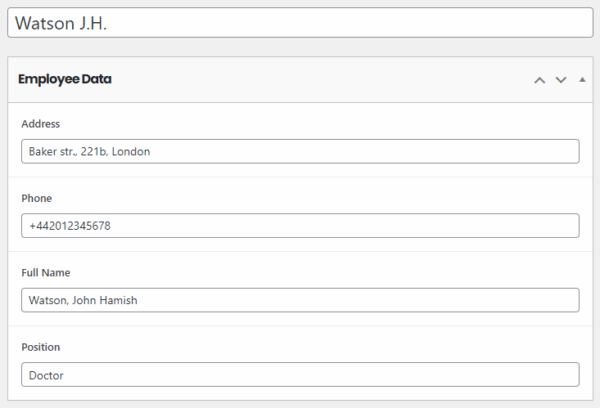 Meta Data for Search